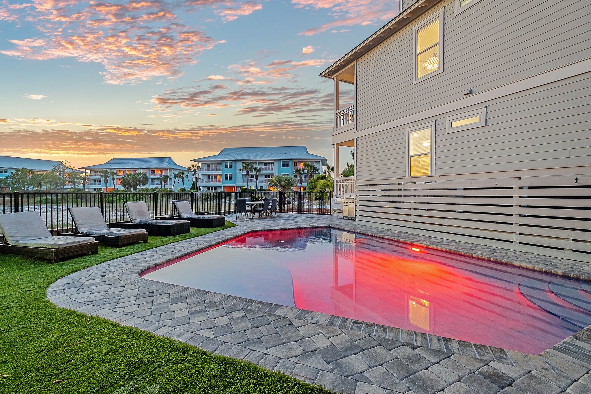 Endless Summer Twilight shot of pool