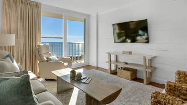 BeachCrest 302 Living Area with Gulf View BeachCrest 302 Living Area with Gulf View