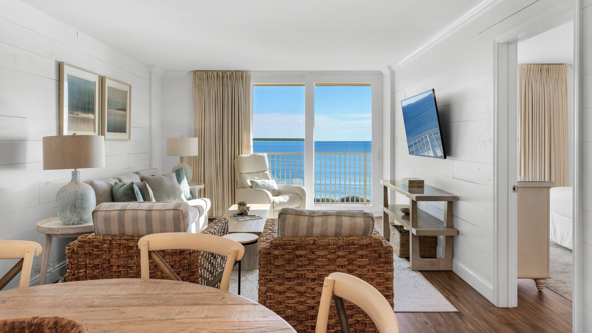 BeachCrest 302 Living Area with Gulf View