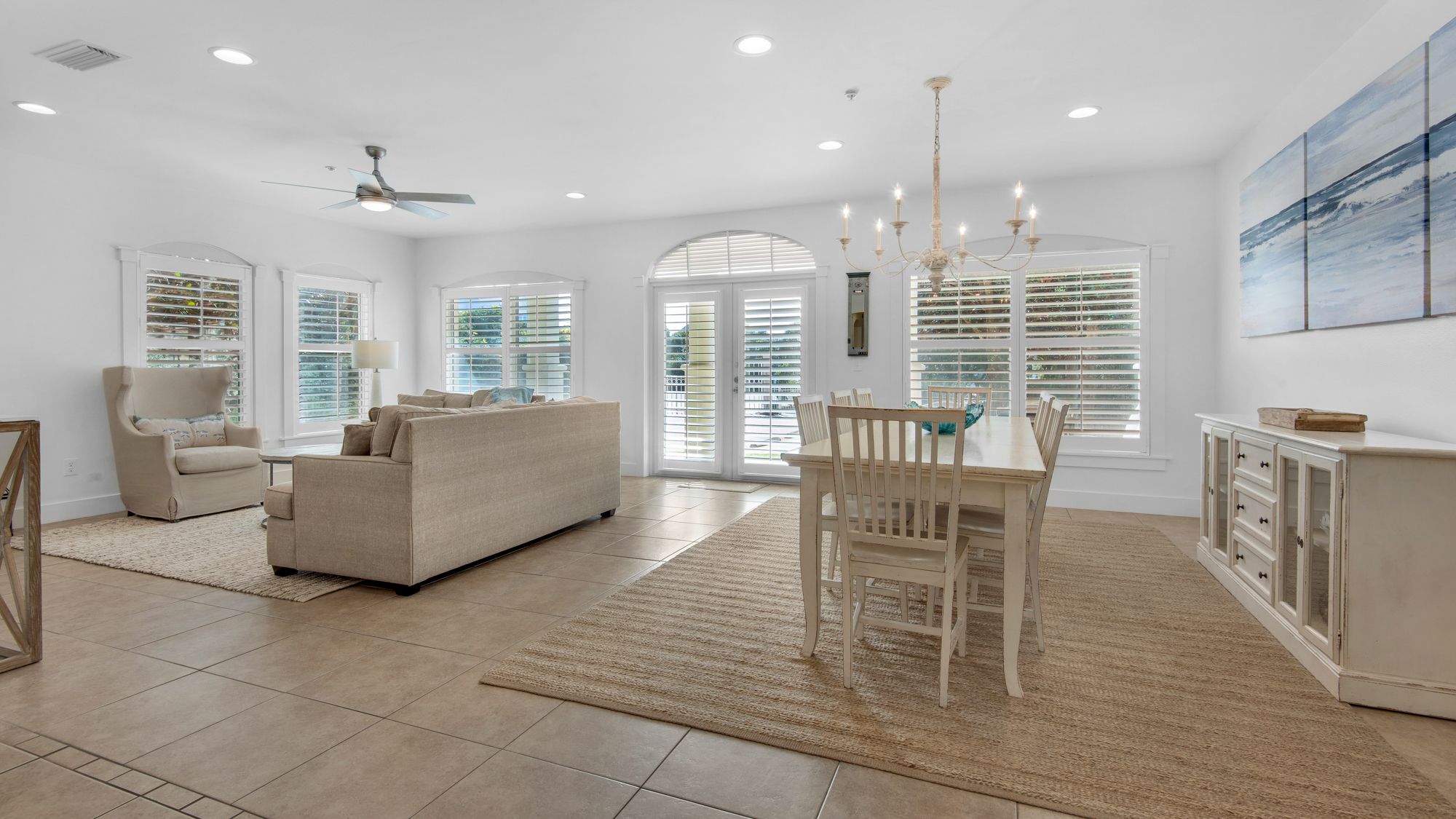 Villas at Seagrove A101 Living Area and Dining Table