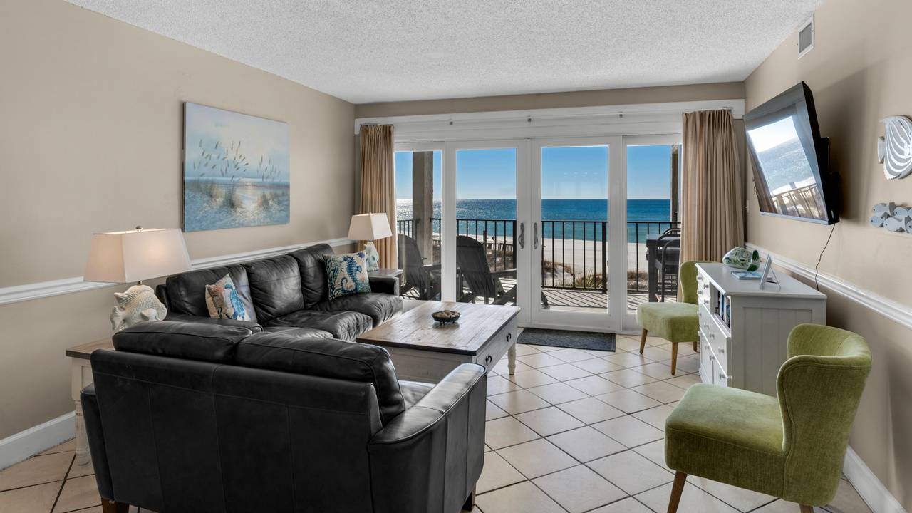 Moondrifter 405 Living Area with spectacular Gulf View Moondrifter 405 Living Area with spectacular Gulf View