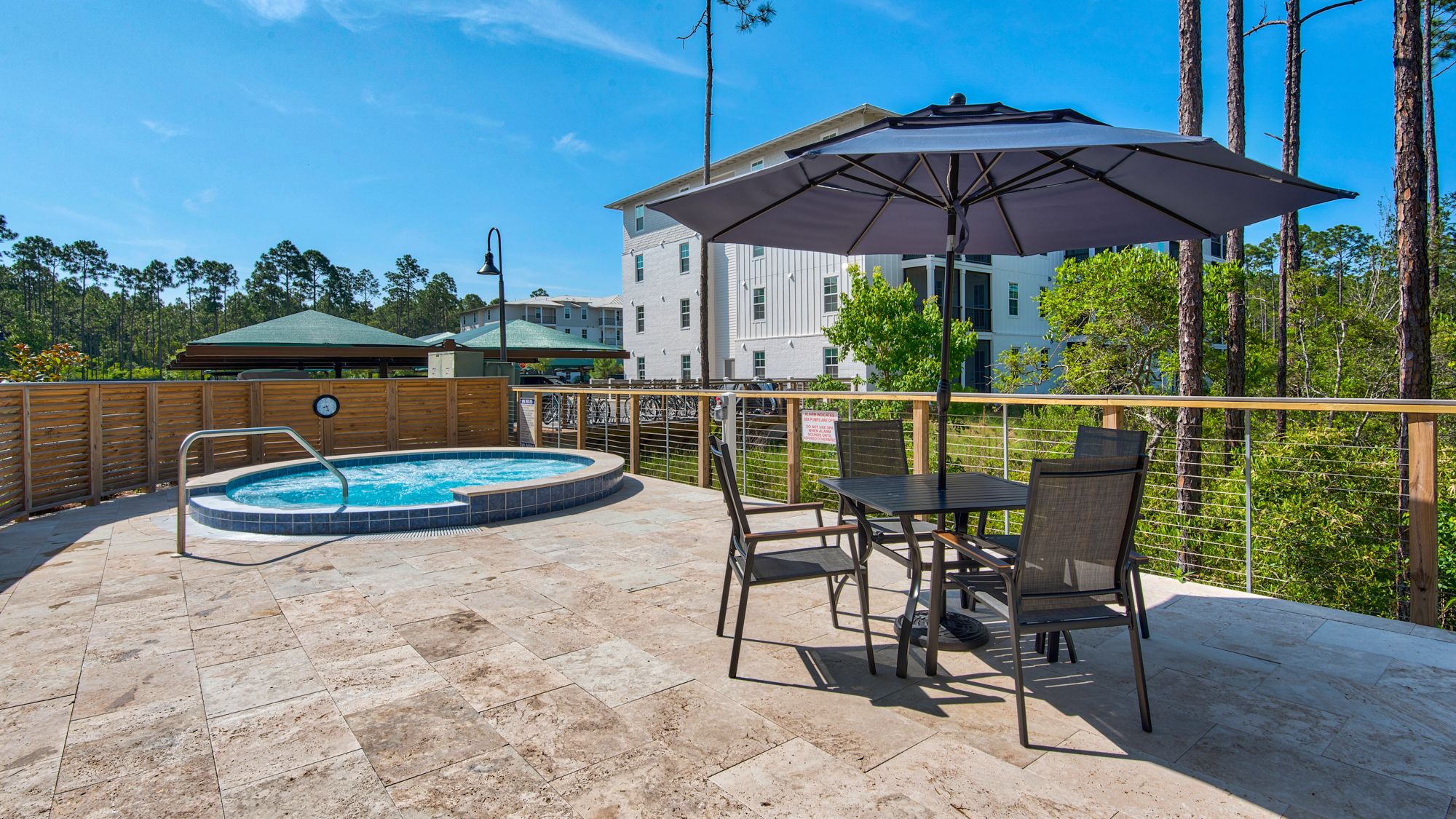 Pinewood30A Hot Tub Area