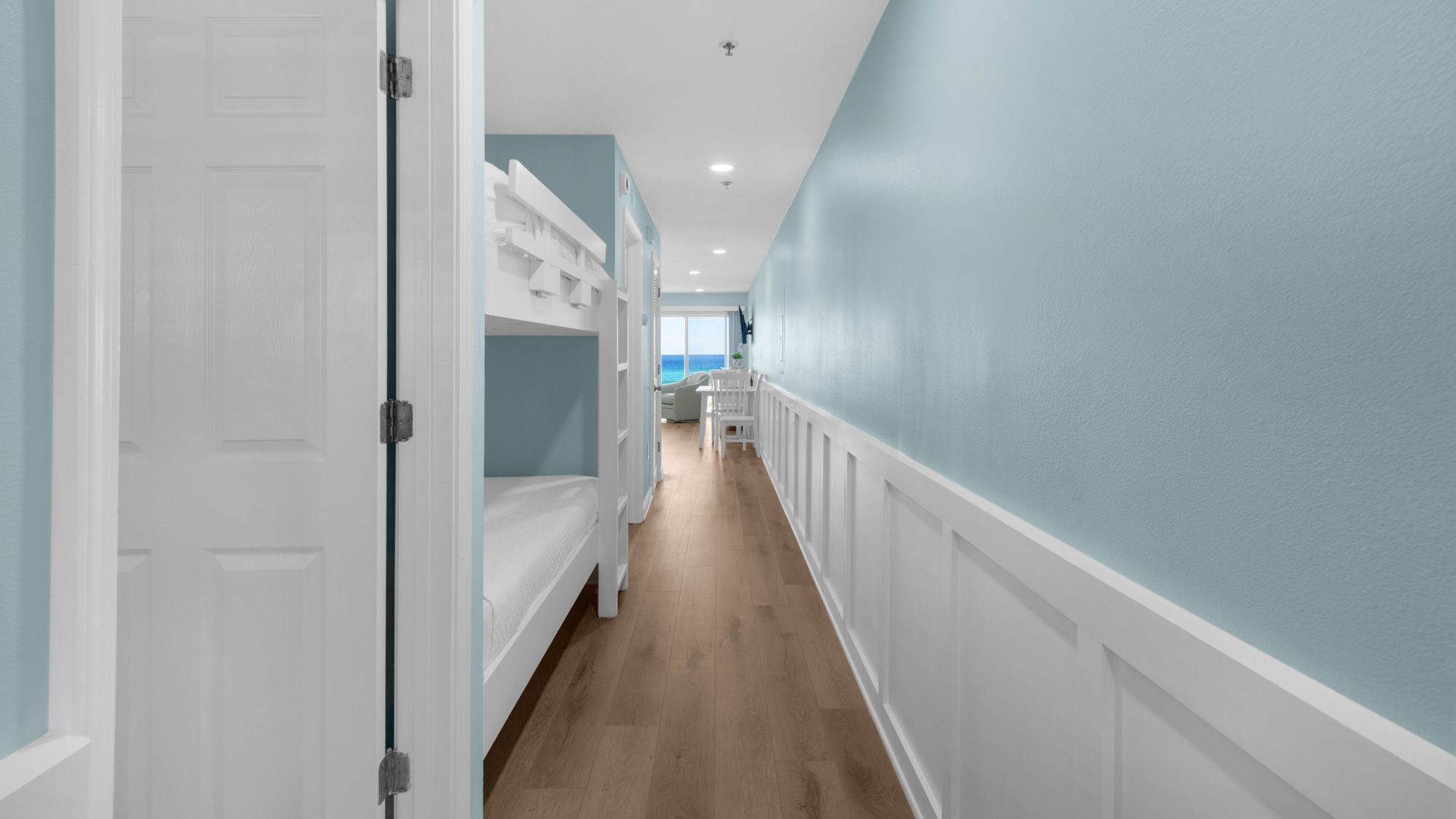 Crystal Sands 111B - Hallway with built-in bunks