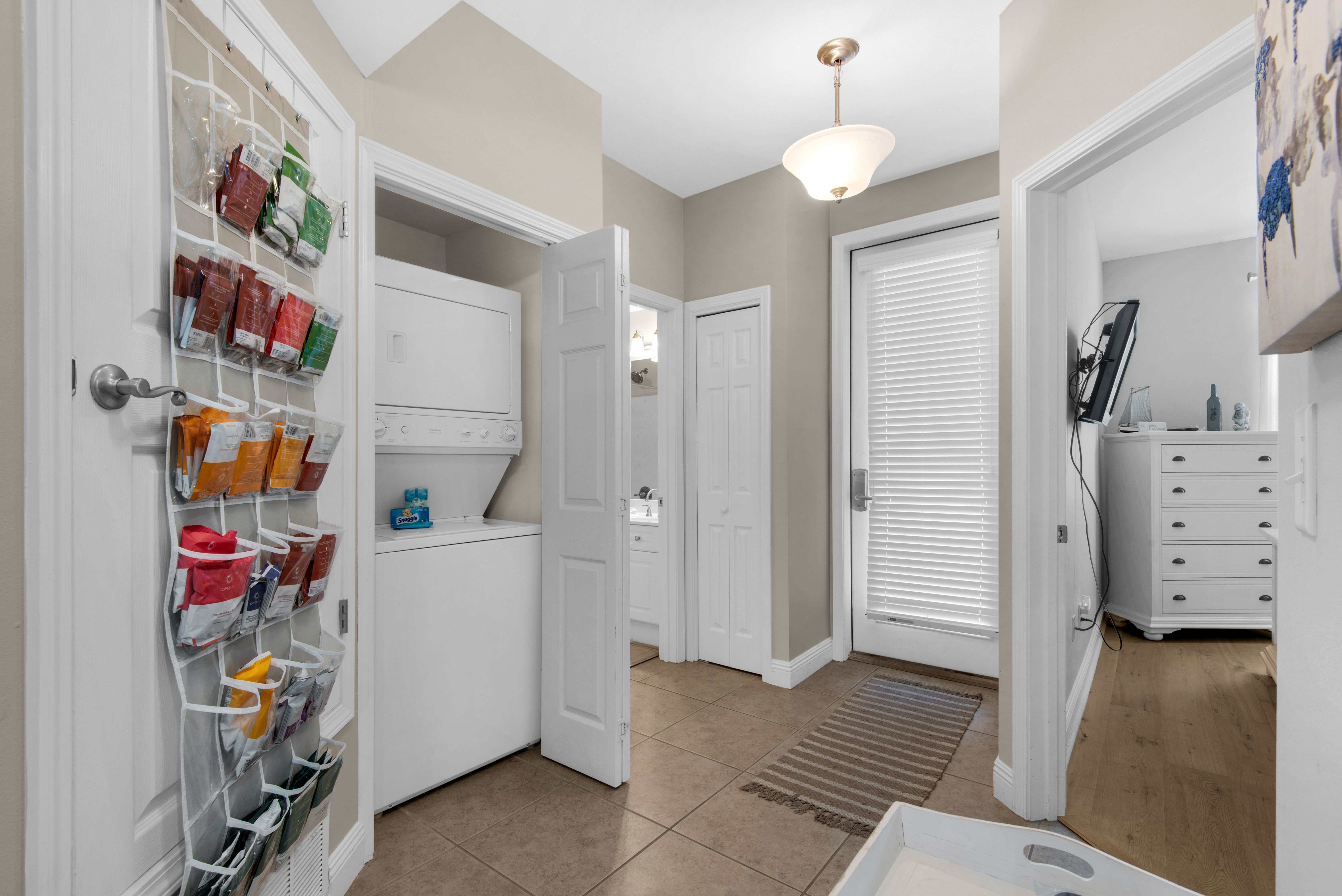 The Village Unit 412 Hallway & Laundry Area