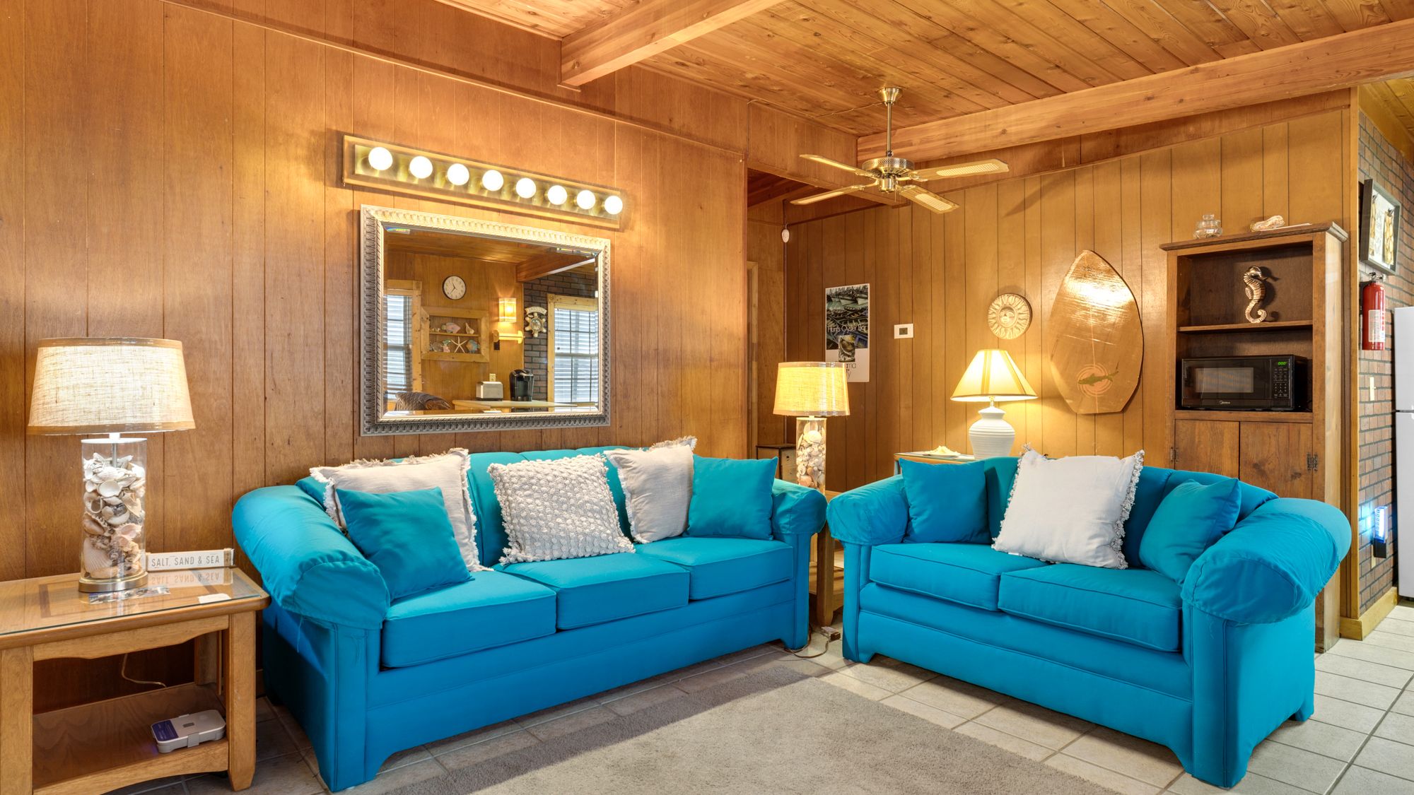 Vintage Waves Living Area