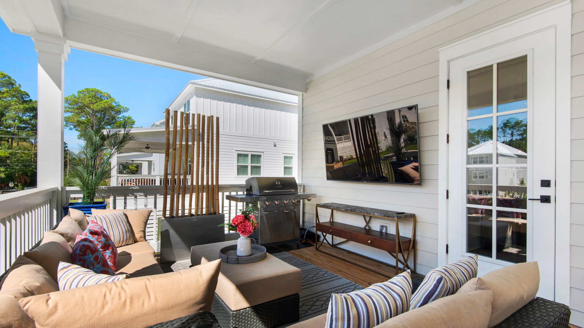 46 Tyler James Way Upstairs deck area with TV