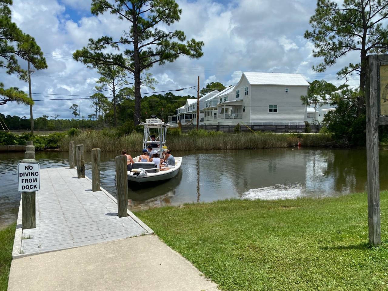 From the water to the house. From the water to the house.