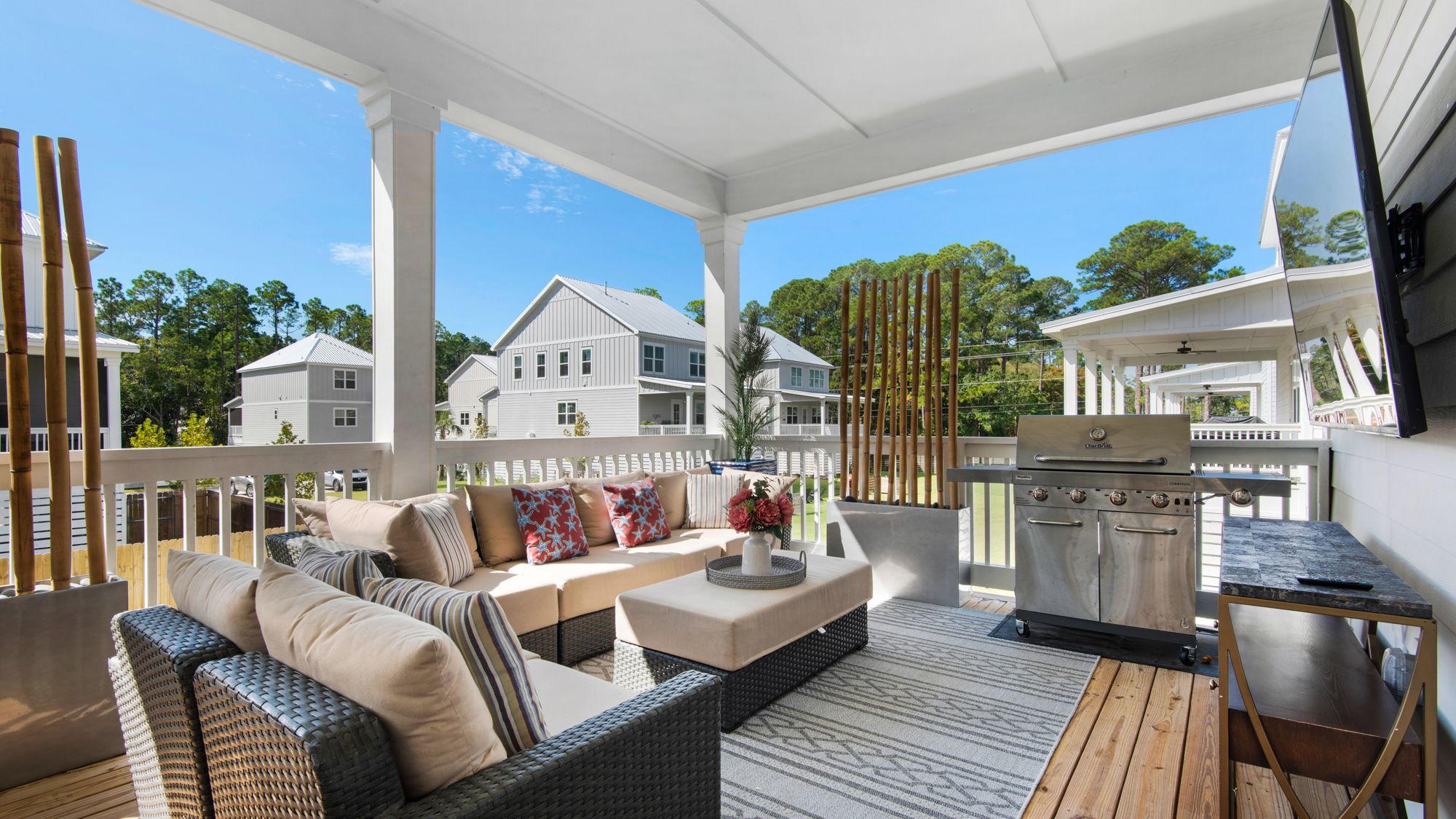 46 Tyler James Way Upstairs deck with grill area