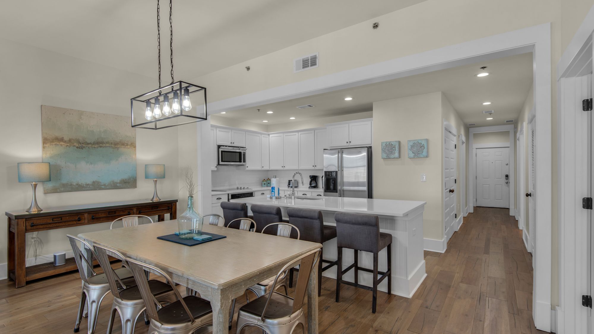 Redfish Village M-2 422 - Deja Blue Dining & Kitchen area