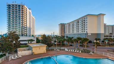 Ariel Dunes I 301 Pool view from the balcony Ariel Dunes I 301 Pool view from the balcony