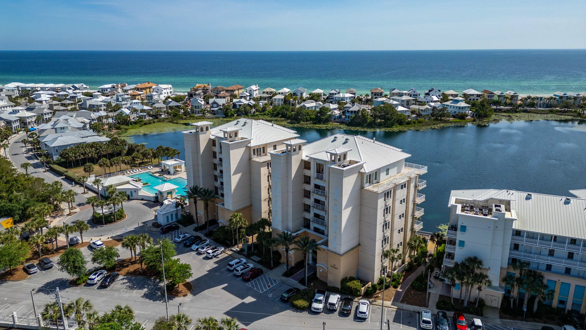 Carillon Beach Drone Shot