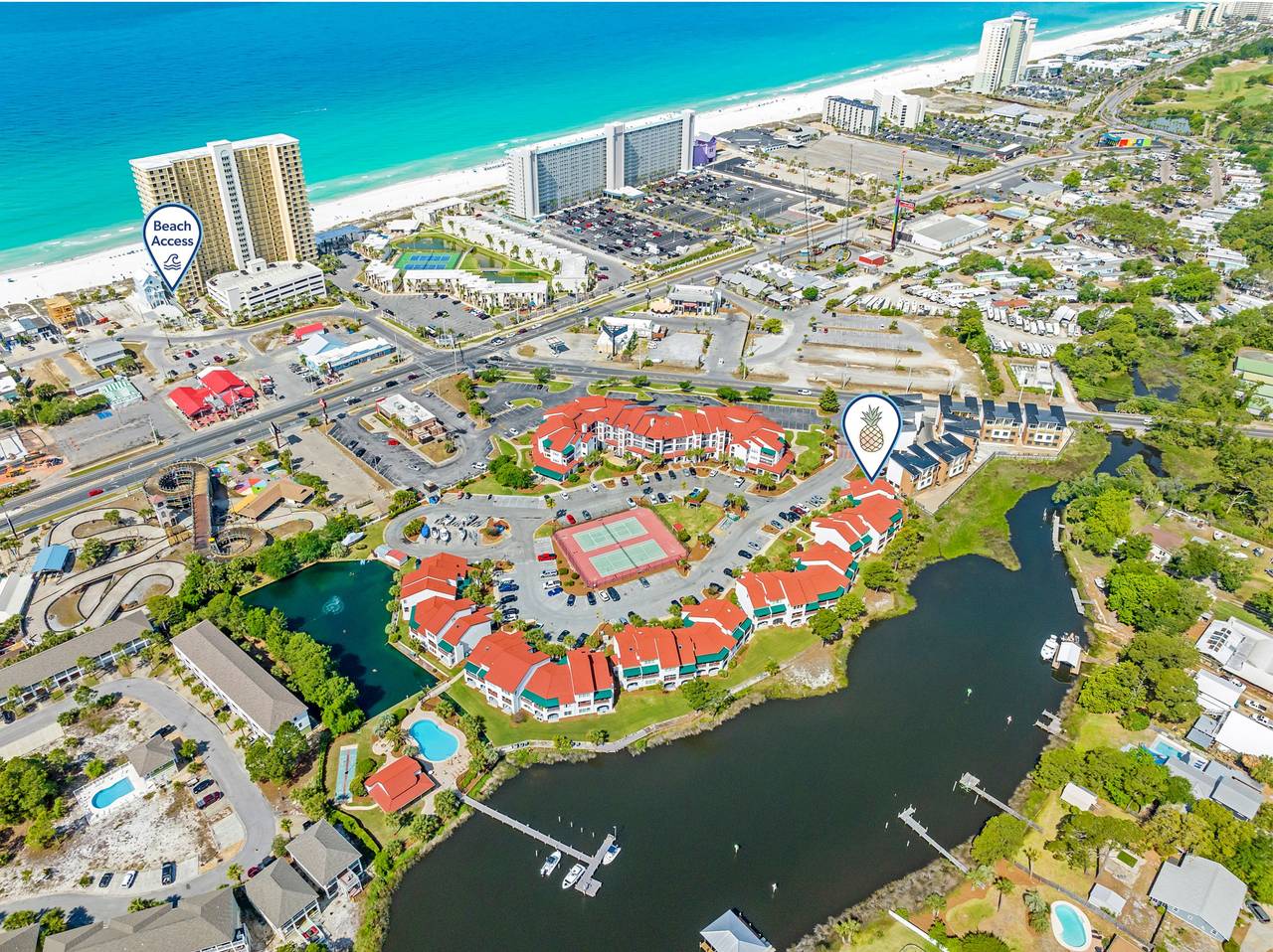 Close proximity from the complex to beach access. Close proximity from the complex to beach access.