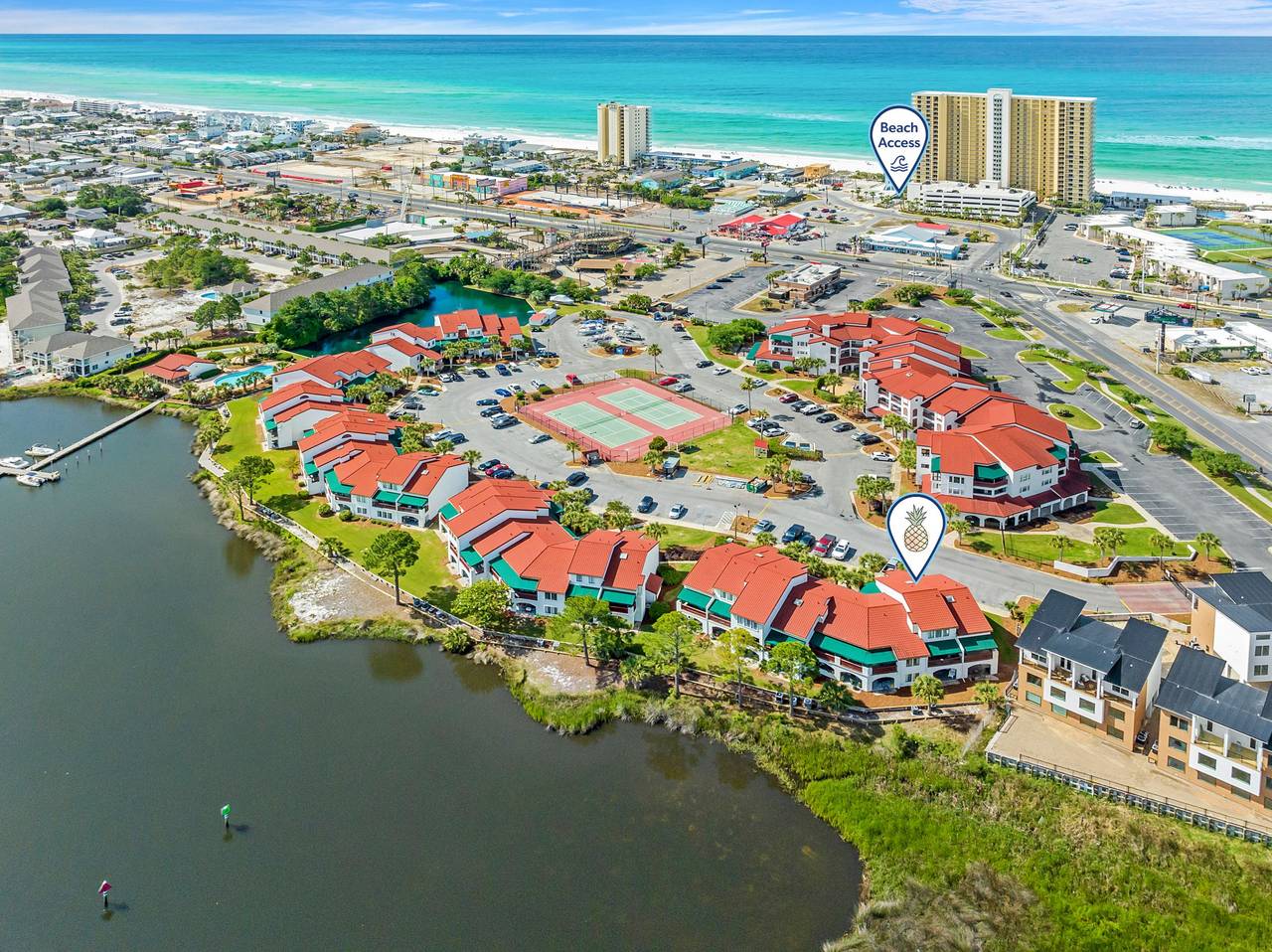 Close proximity from the complex to beach access. Close proximity from the complex to beach access.
