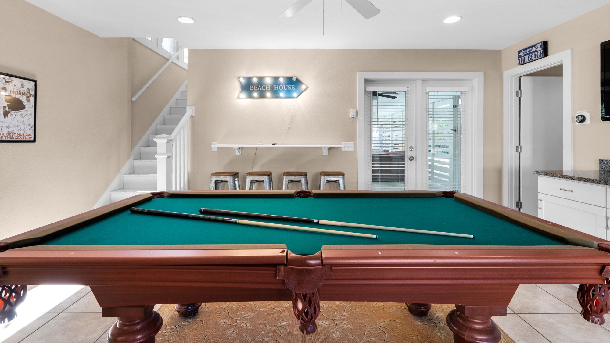 All Decked Out on 30A  - 1st Level Pool Table