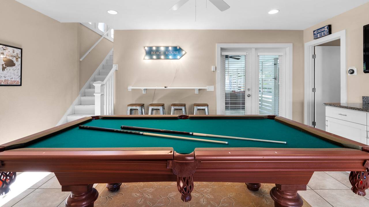 All Decked Out on 30A - 1st Level Pool Table All Decked Out on 30A - 1st Level Pool Table