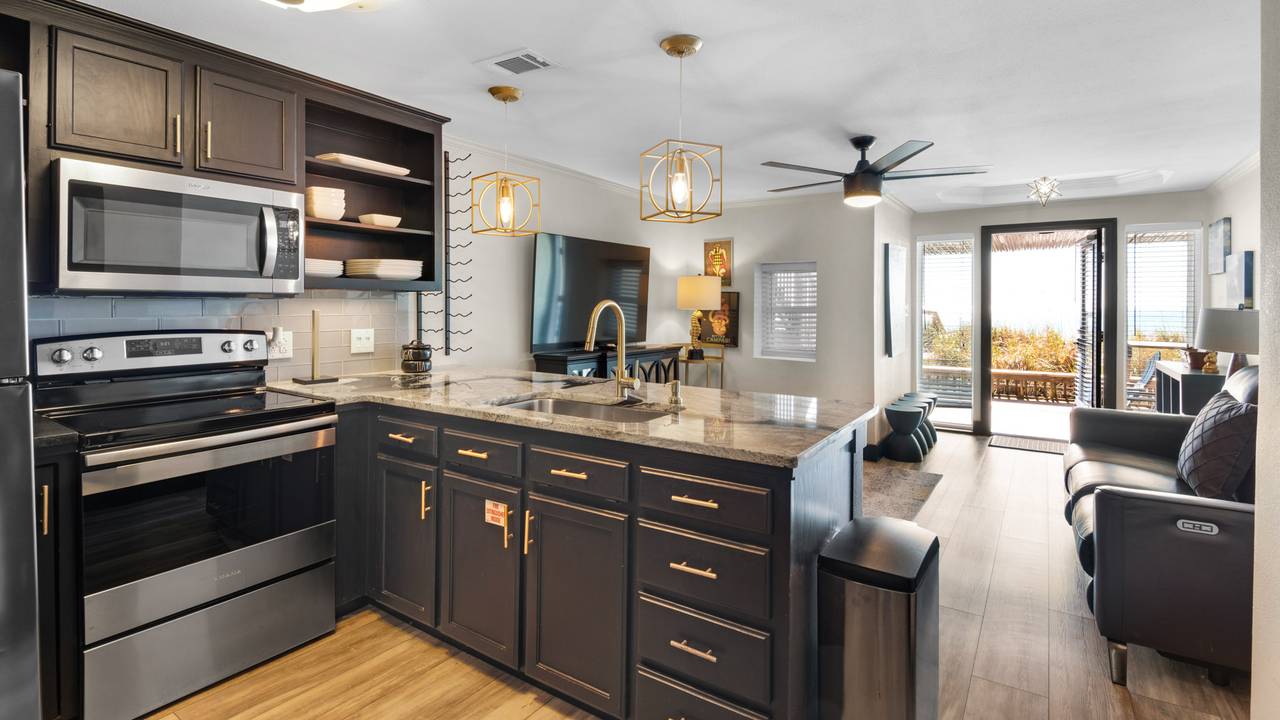 Costa Del Sol C1 - Ground Level Kitchen into living area Costa Del Sol C1 - Ground Level Kitchen into living area