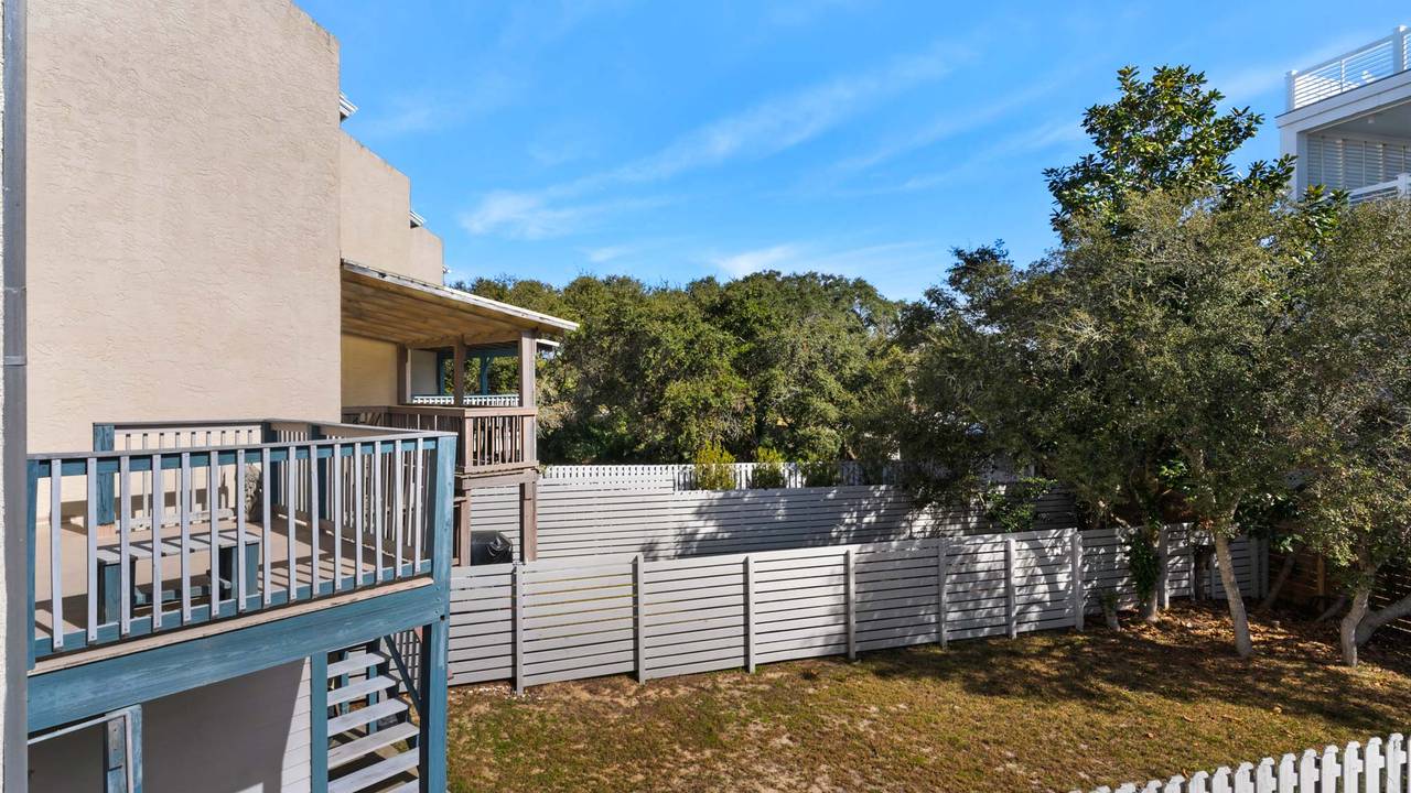 Palm Sounds Views from the rear balcony Palm Sounds Views from the rear balcony