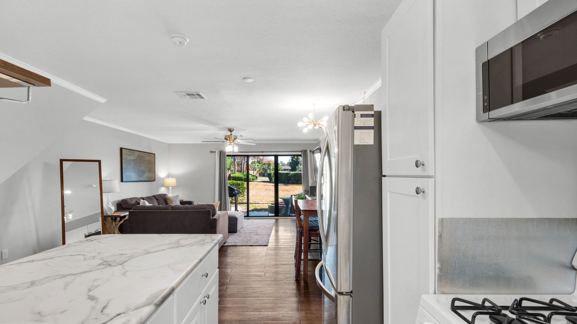 Beachwalk 18E - Kitchen & Living Area