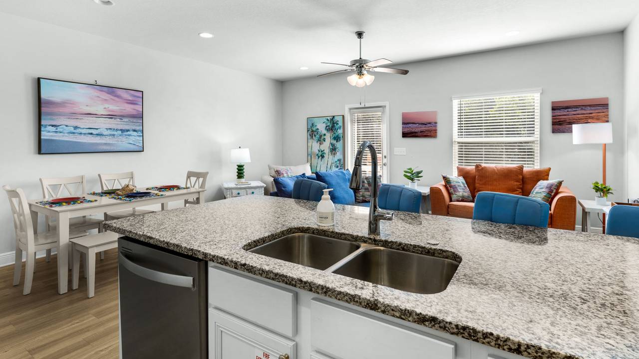 Rae of Sunshine - Kitchen into Dining & Living Area Rae of Sunshine - Kitchen into Dining & Living Area