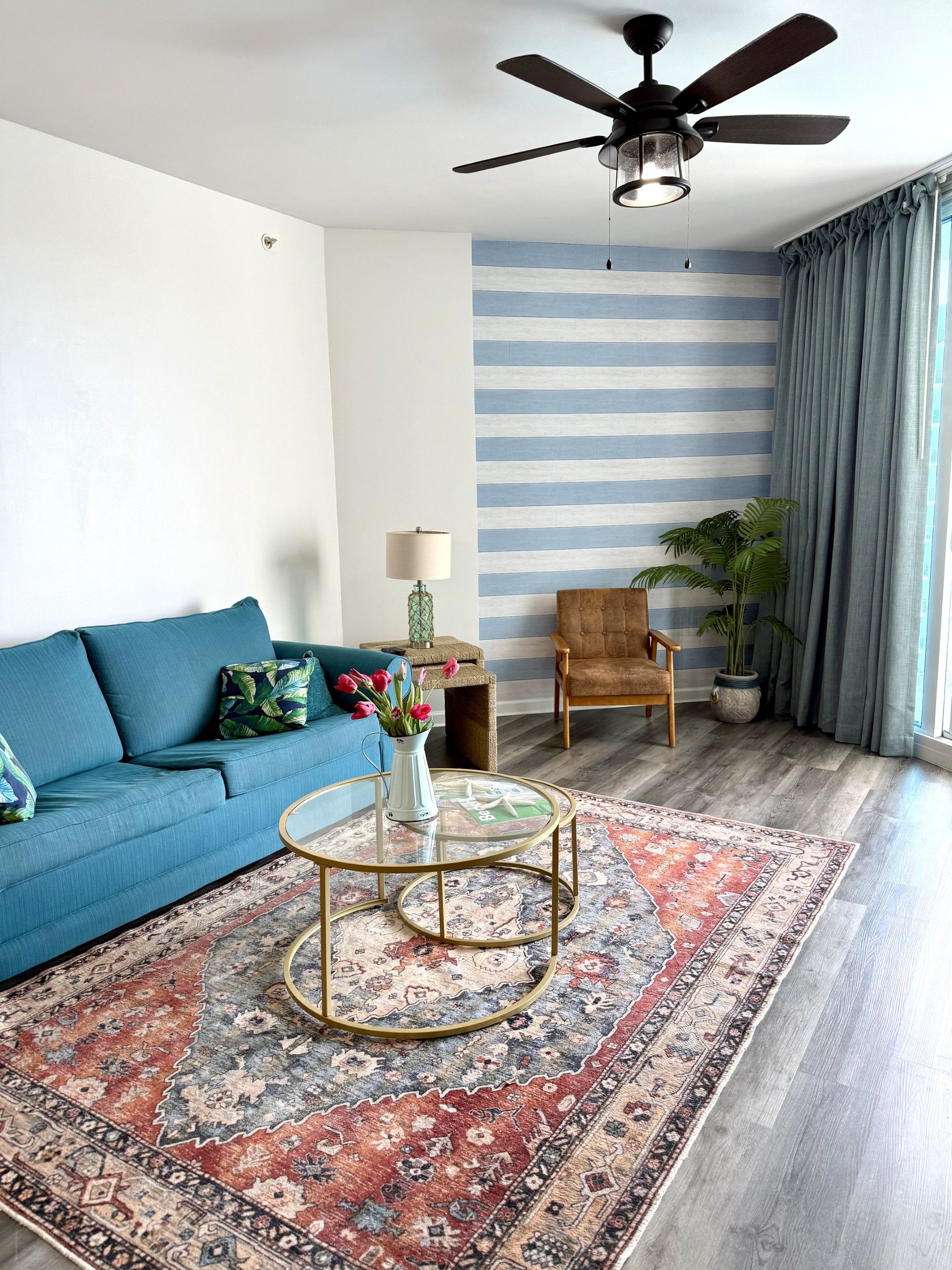 New furniture in the living area