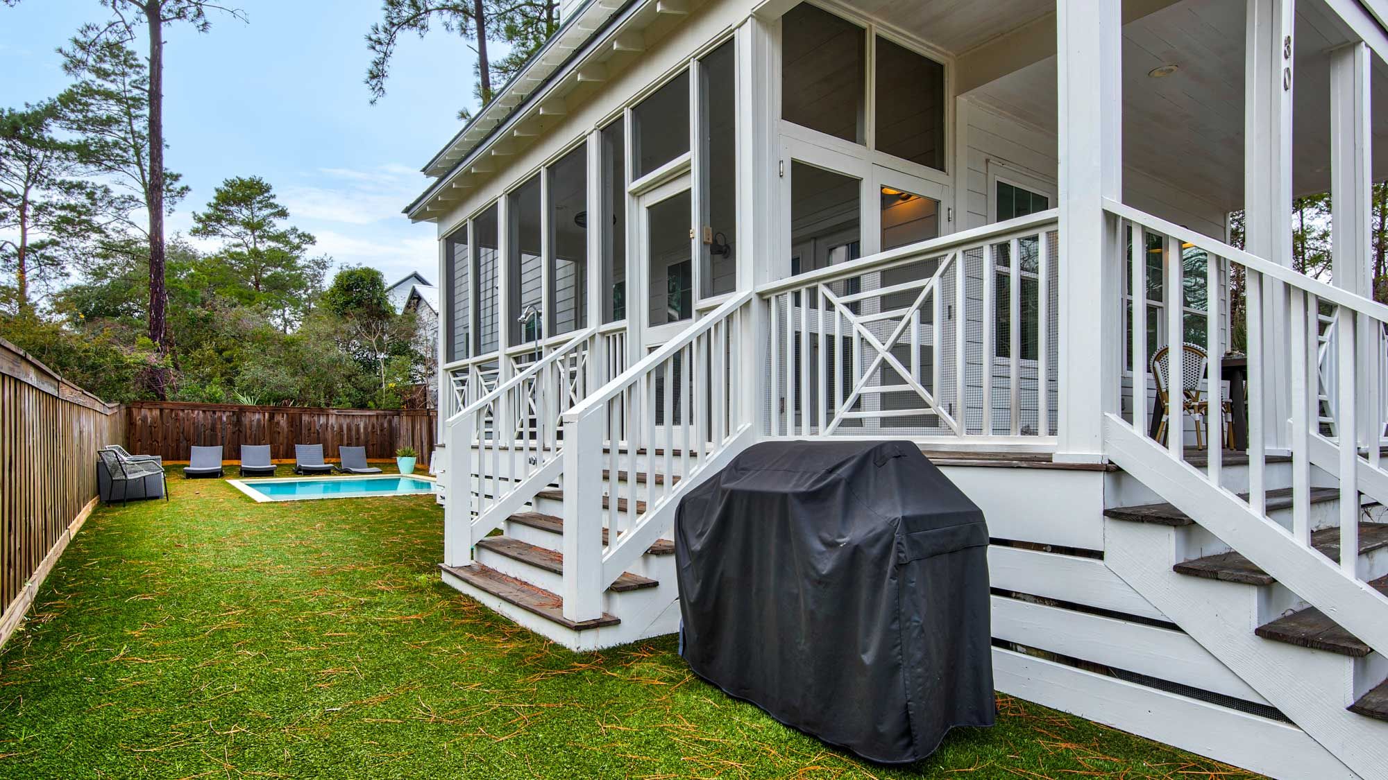 Best of Both Worlds - Grilling Area into Pool Area