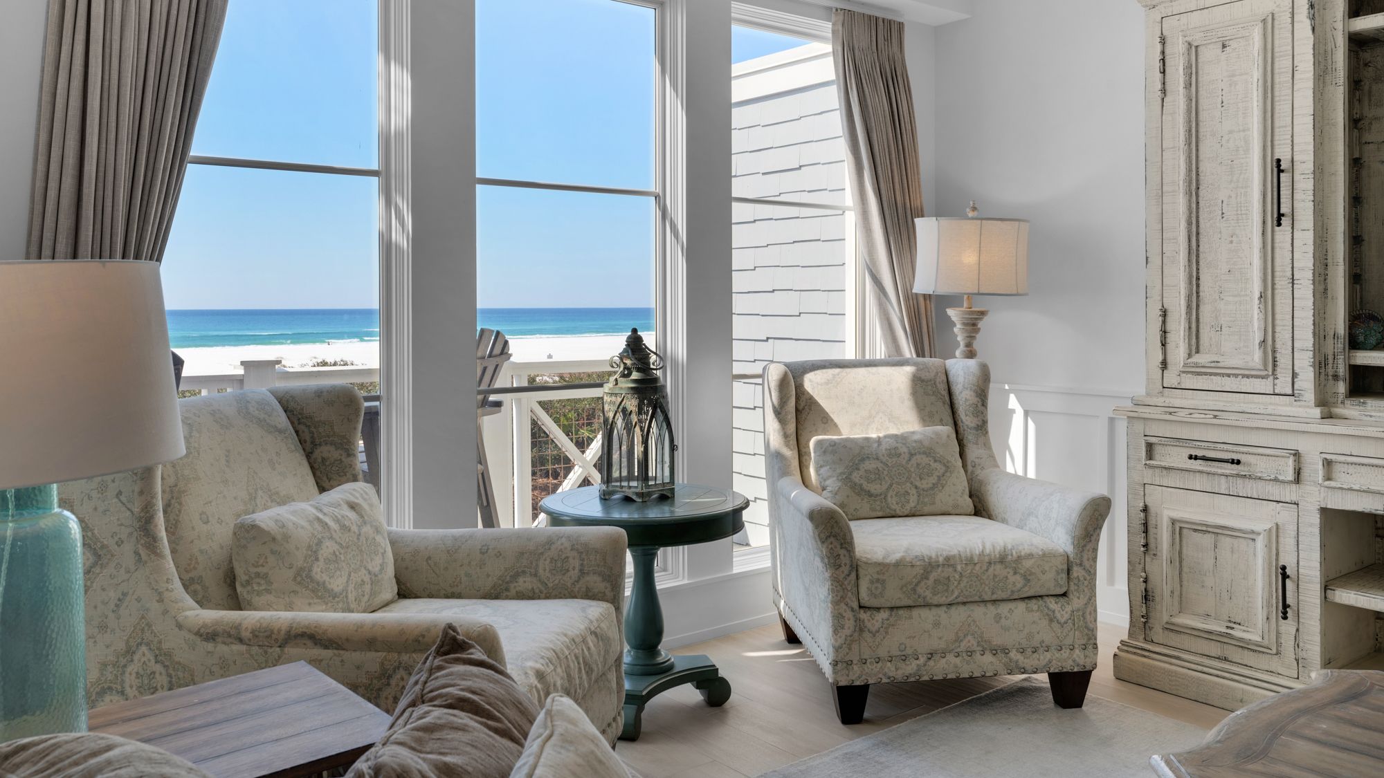 2nd Level Living area with gulf views