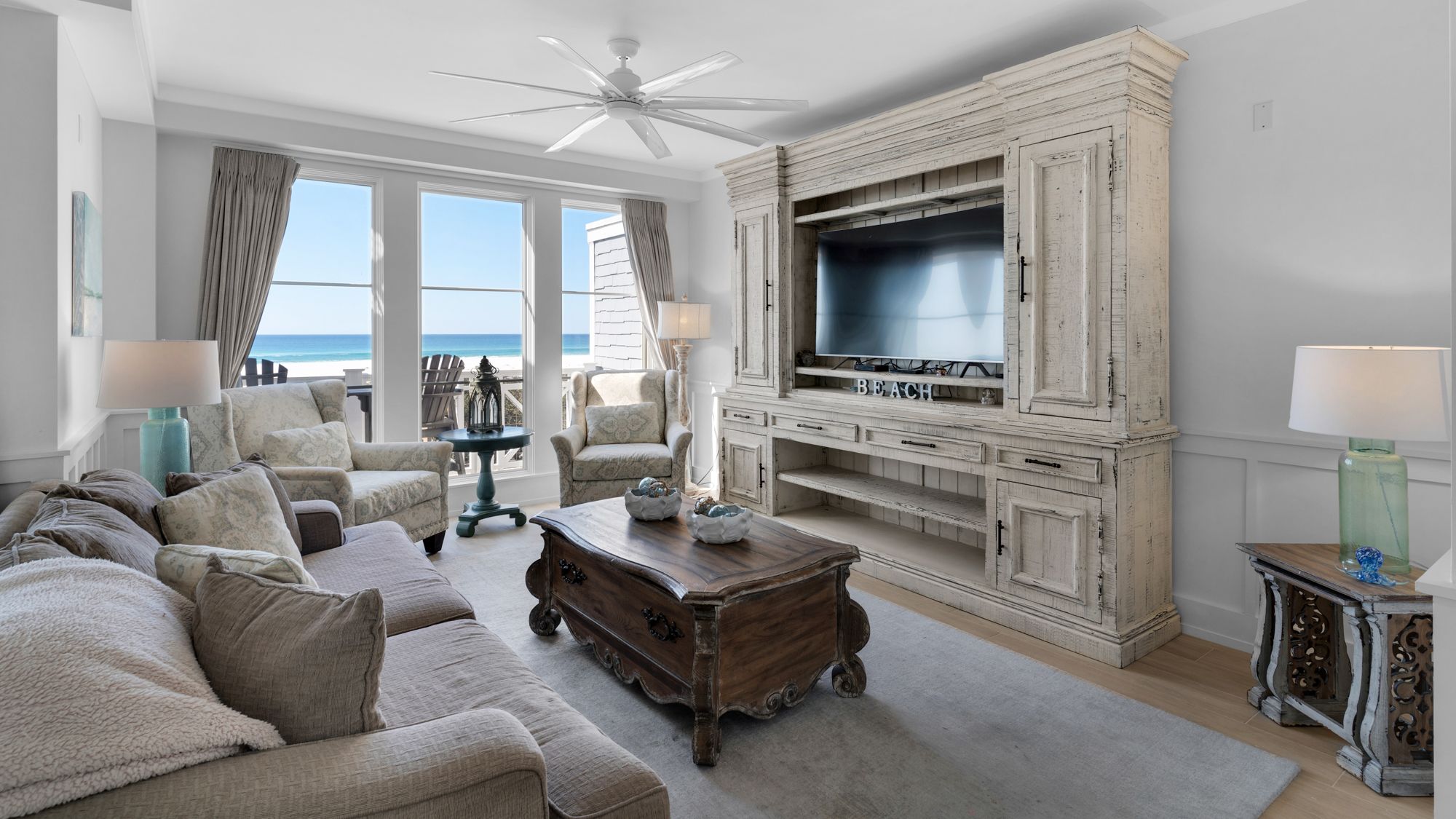 2nd Level Living area with gulf views