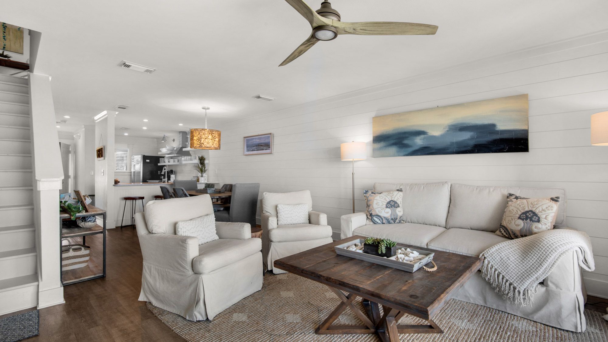 Seashadows Townhomes 4 - Living area into Kitchen