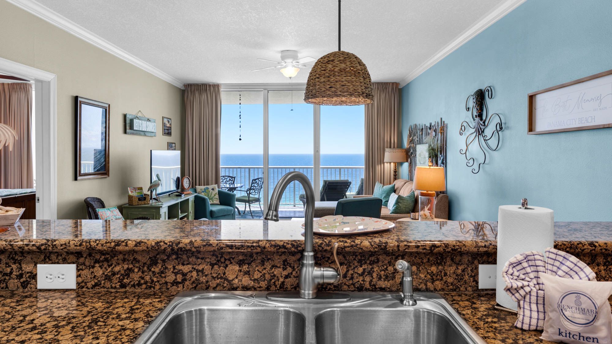 Palazzo 806 Kitchen with Gulf views