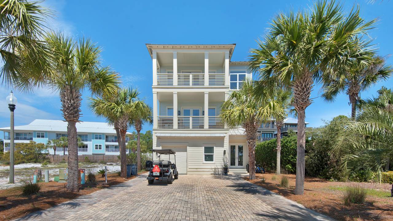 The Bee's Knees: Front view w/ Golf Cart The Bee's Knees: Front view w/ Golf Cart