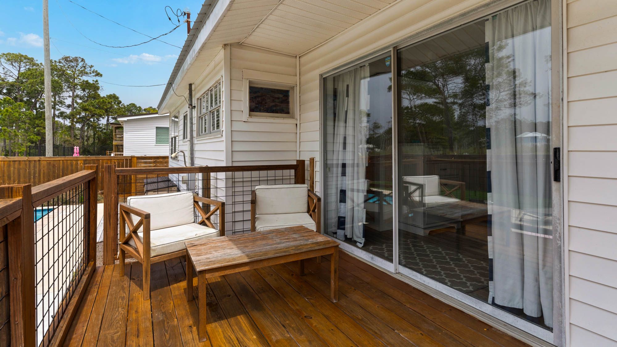 Coastal Charm: Back Deck