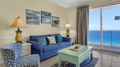 Sterling Reef 1604 - Living area w/ Gulf views Sterling Reef 1604 - Living area w/ Gulf views