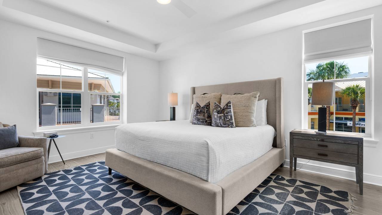 GPR101 Sugar Sands 30A - Primary bedroom w/ king bed GPR101 Sugar Sands 30A - Primary bedroom w/ king bed