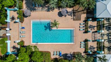 Gulf Place Residences Pool - Aerial Shot Gulf Place Residences Pool - Aerial Shot