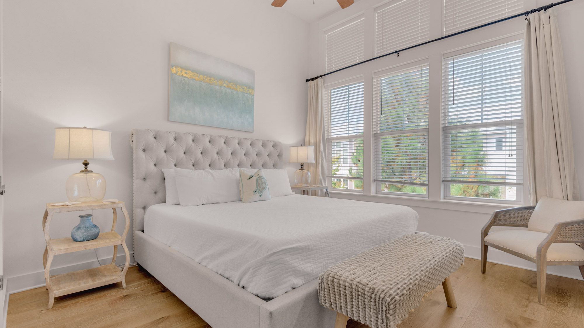 Prominence B - 30 Ray | Master bedroom w/ King bed & TV