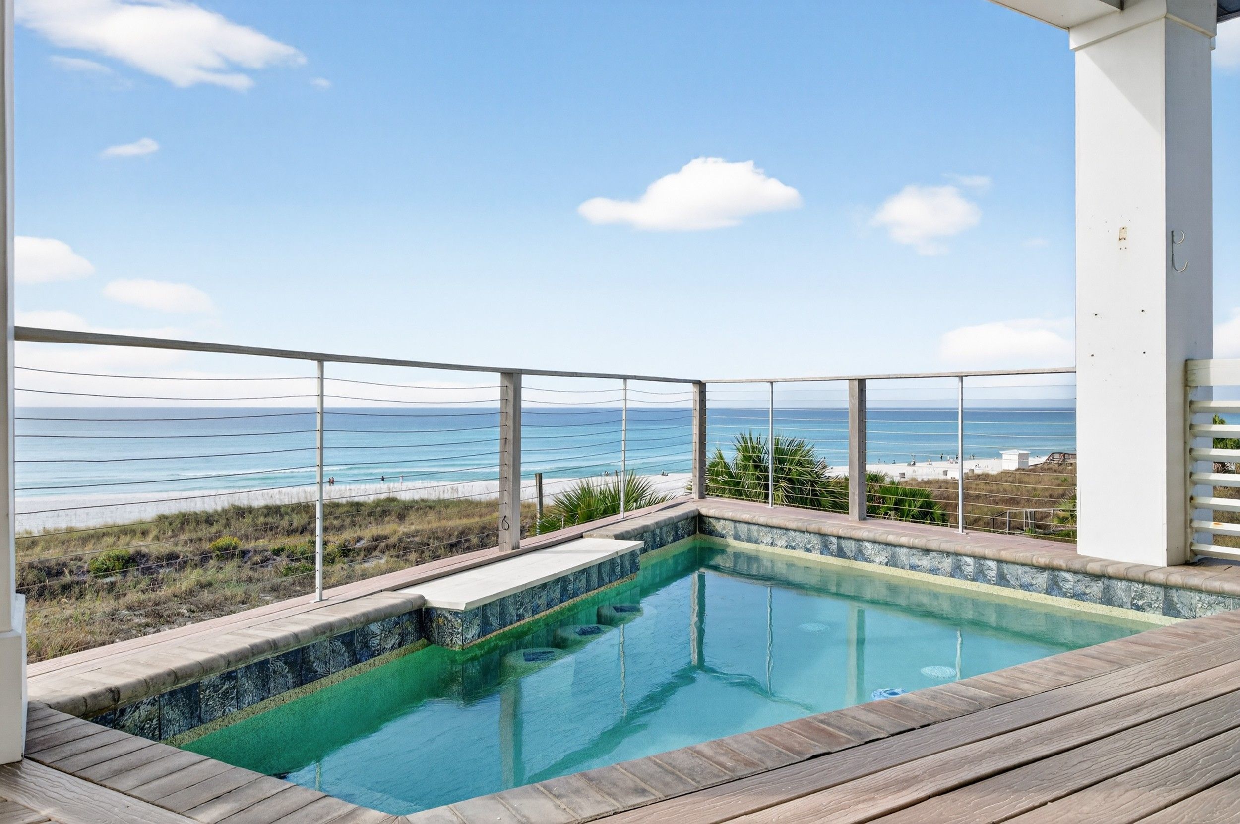 2nd Floor - Balcony with Gulf-front Heated Pool