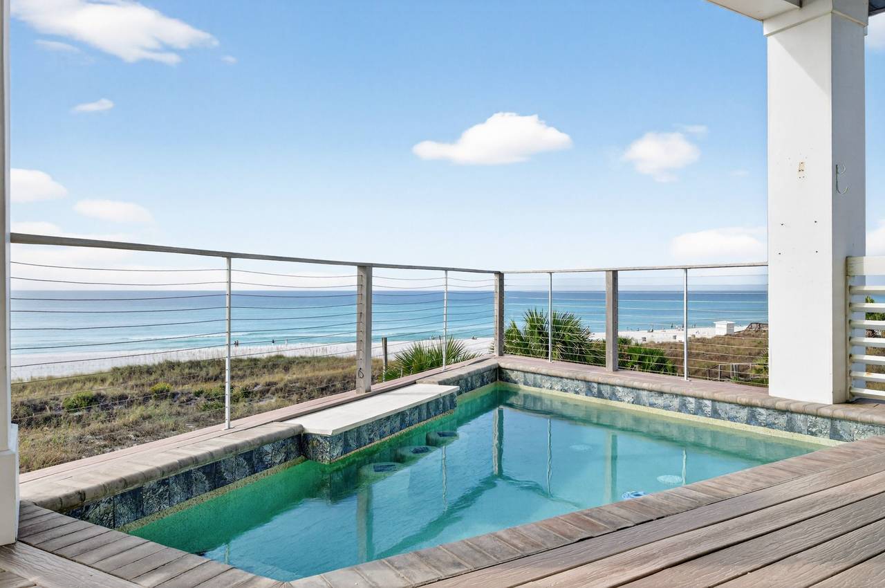 2nd Floor - Balcony with Gulf-front Heated Pool 2nd Floor - Balcony with Gulf-front Heated Pool