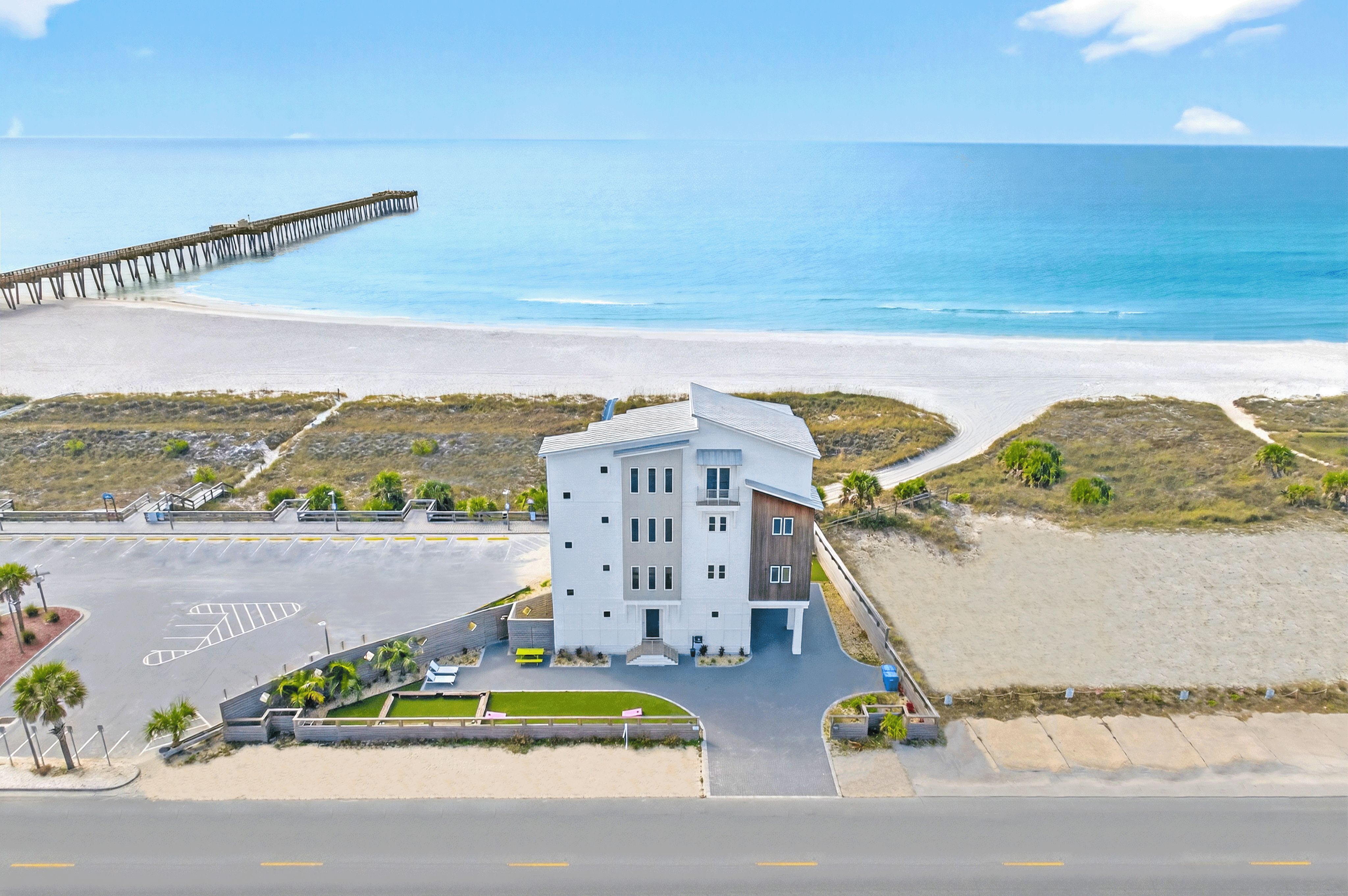 Aerial view of the property