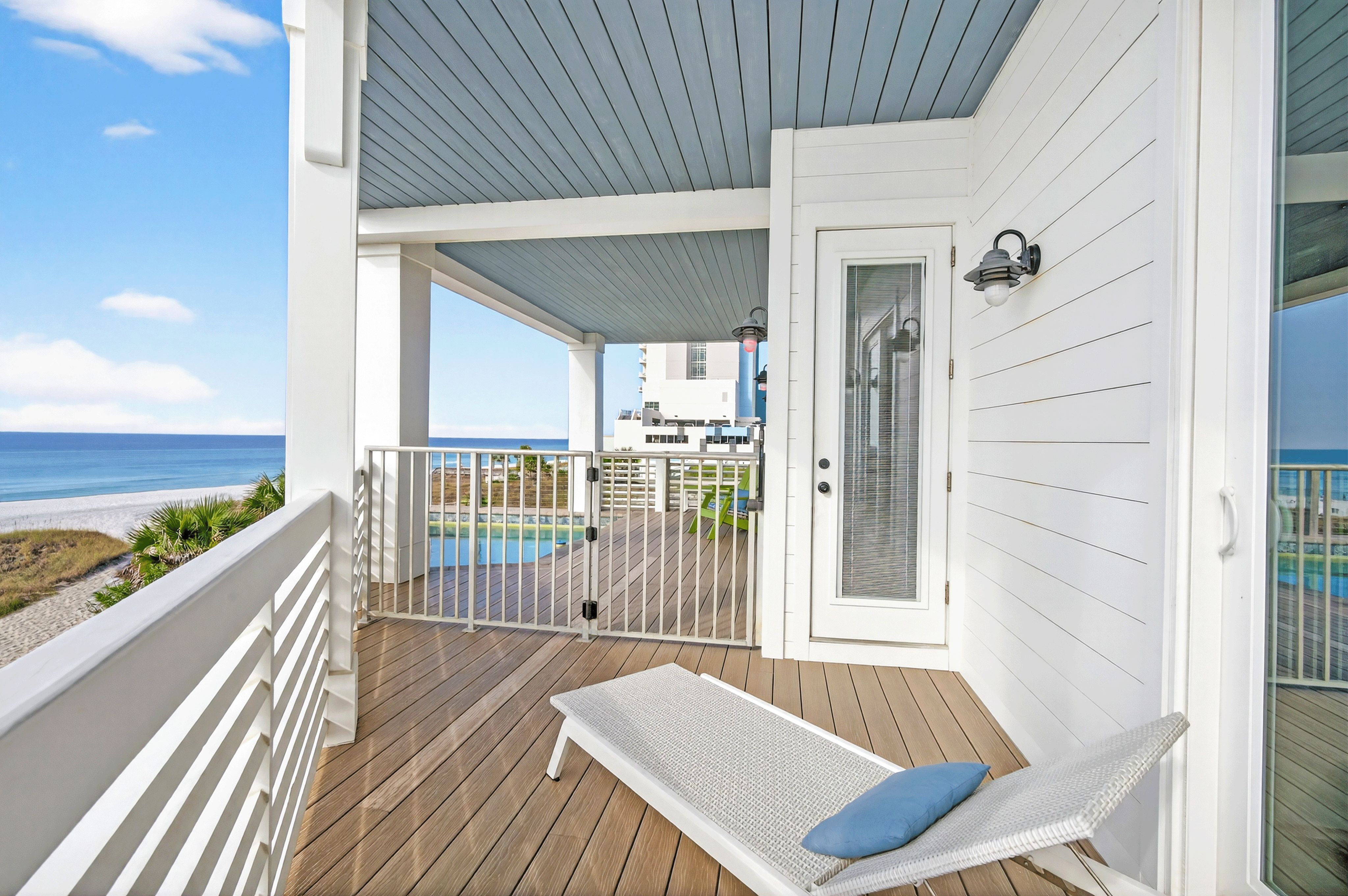 2nd Floor - Balcony with Gulf-front Heated Pool