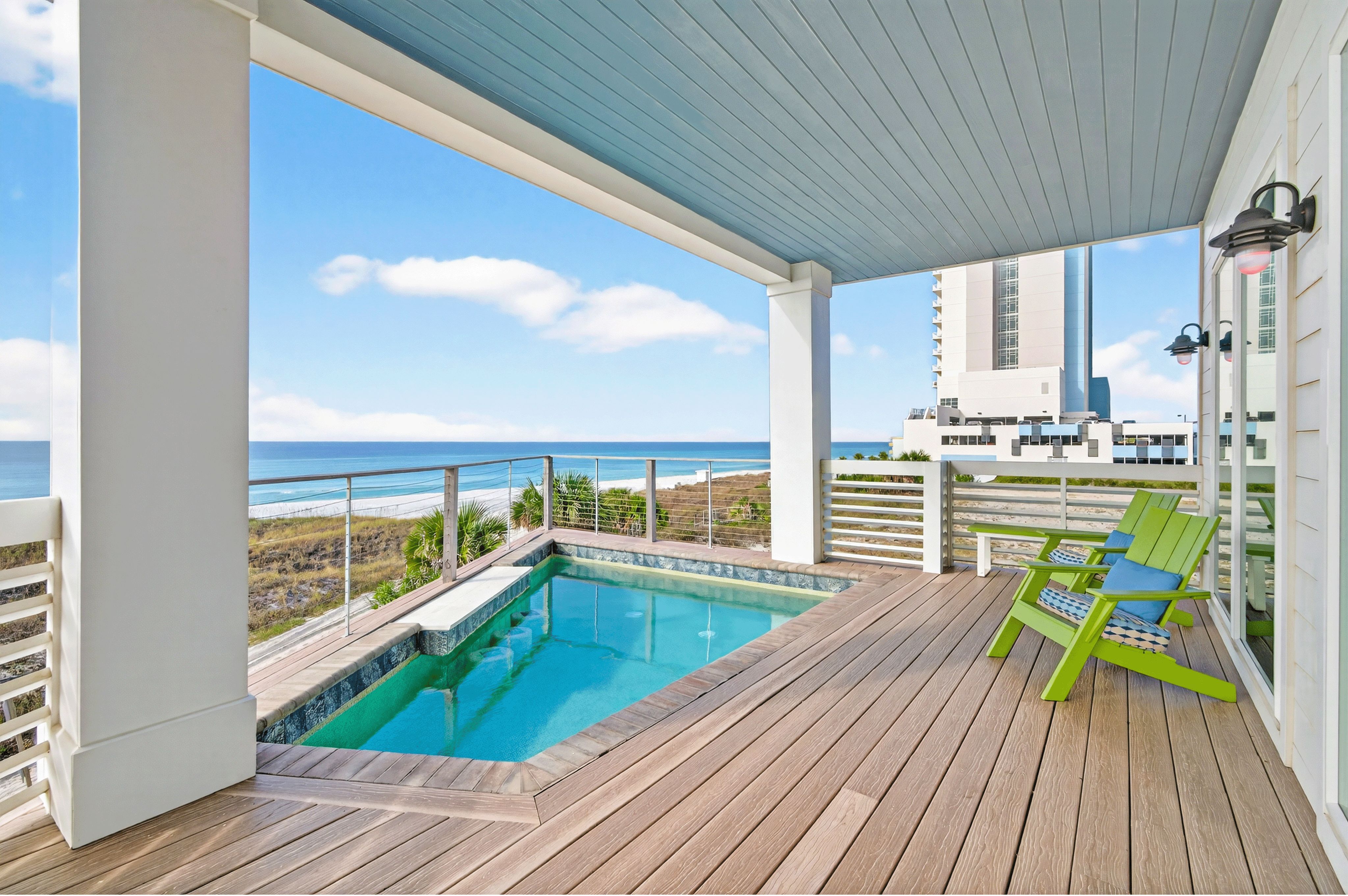 2nd Floor - Balcony with Gulf-front Heated Pool