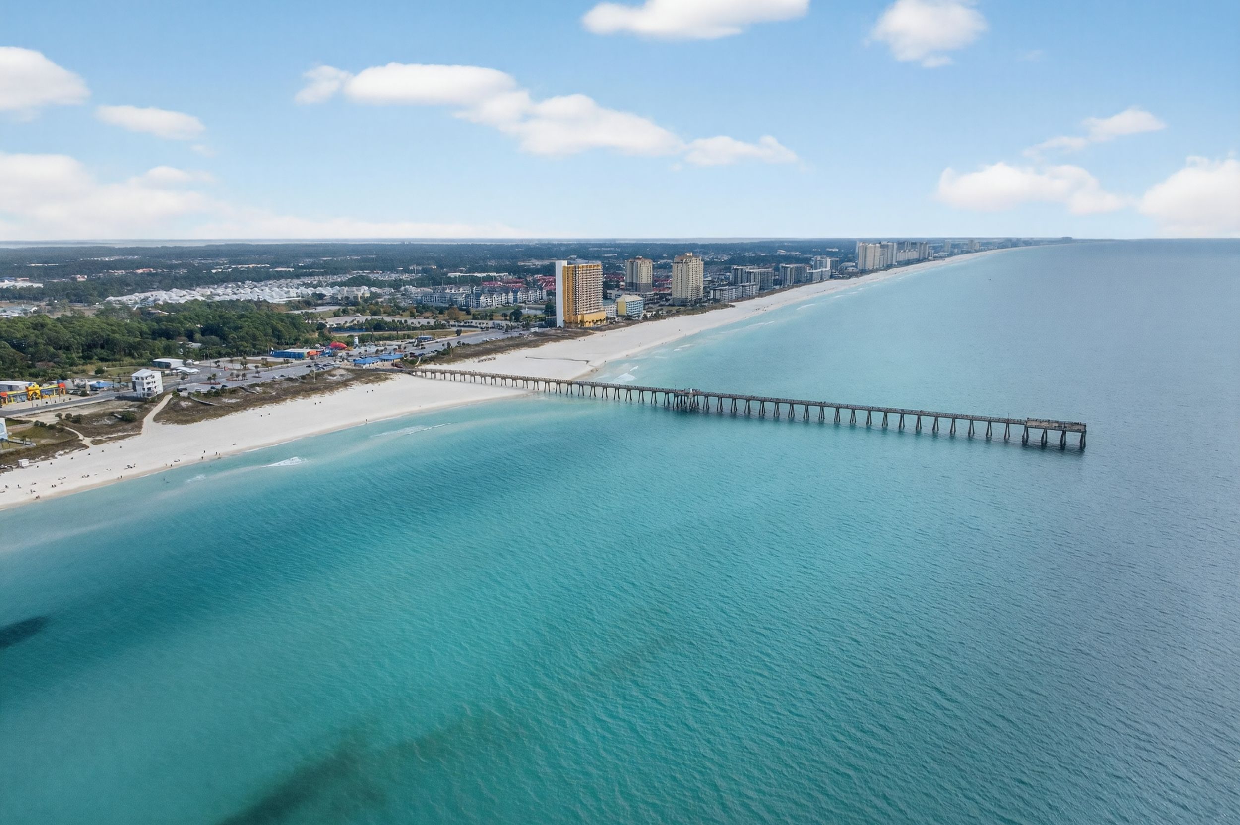 Aerial view of the property
