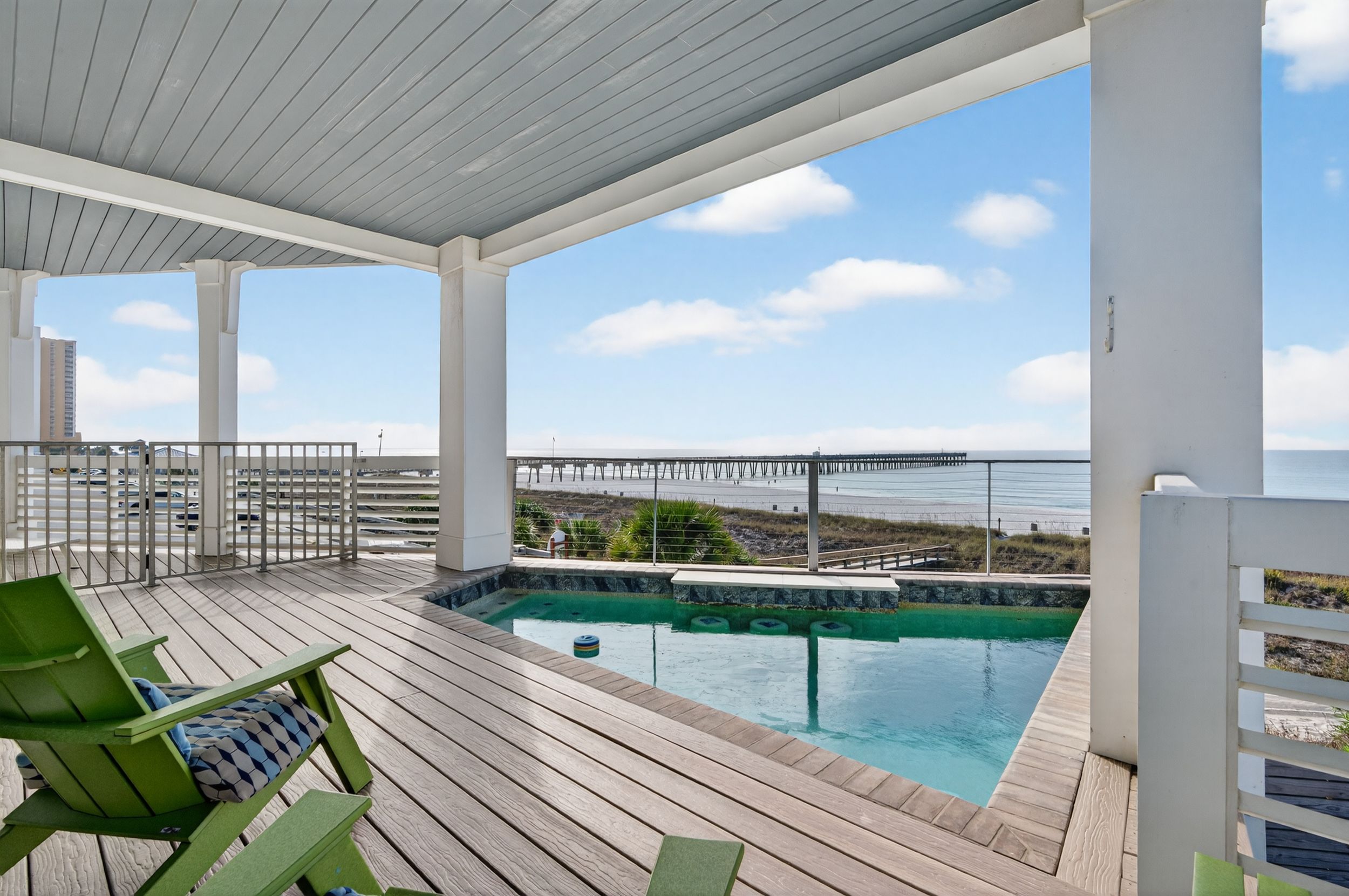 2nd Floor - Balcony with Gulf-front Heated Pool