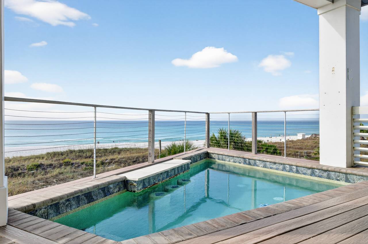 2nd Floor - Balcony with Gulf-front Heated Pool 2nd Floor - Balcony with Gulf-front Heated Pool