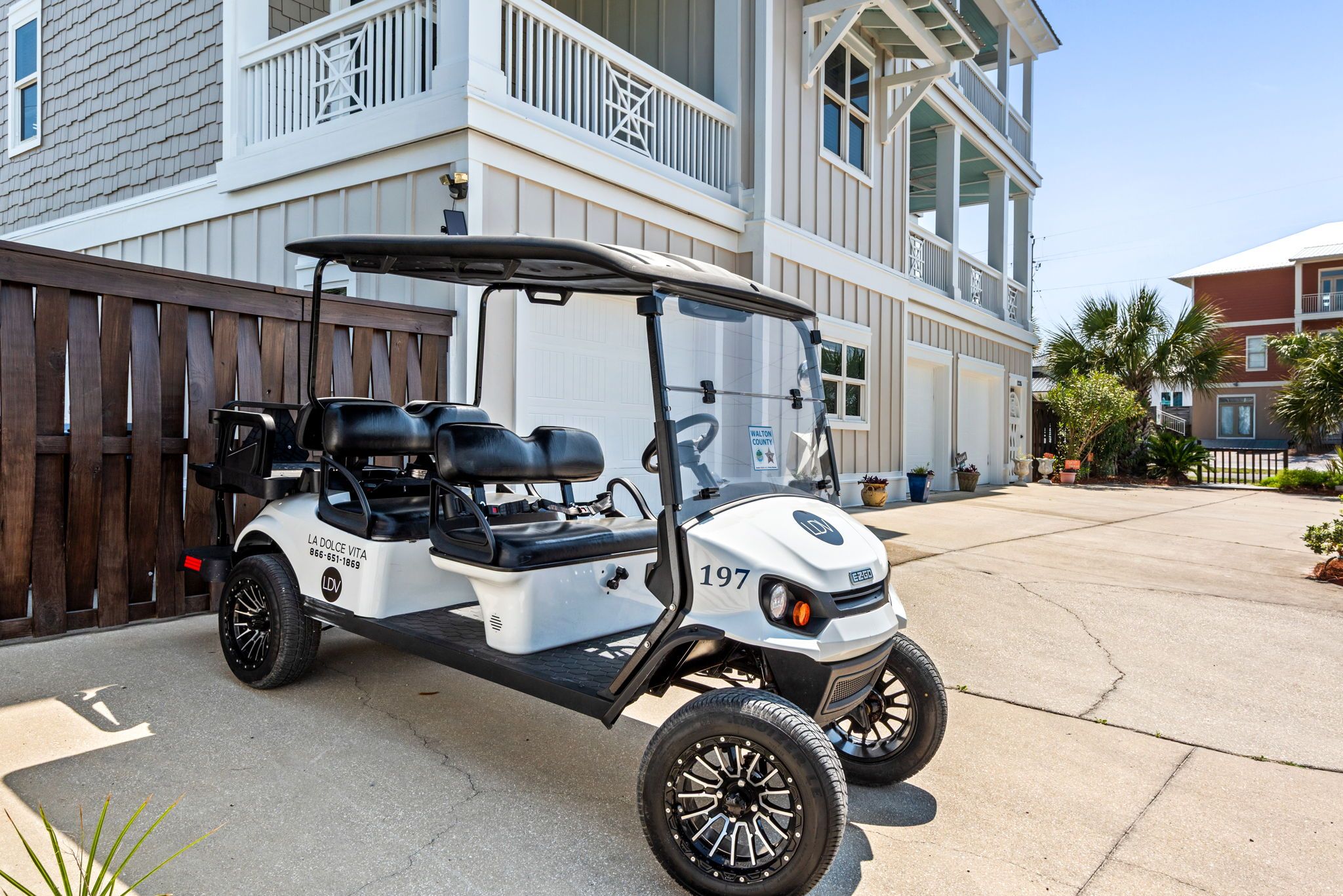 Seas the Day on 30A - Six-Seater Golf Cart