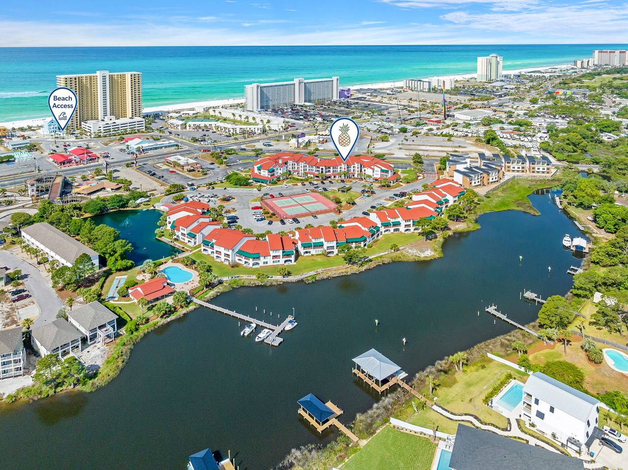 Close proximity from the complex to beach access. Close proximity from the complex to beach access.