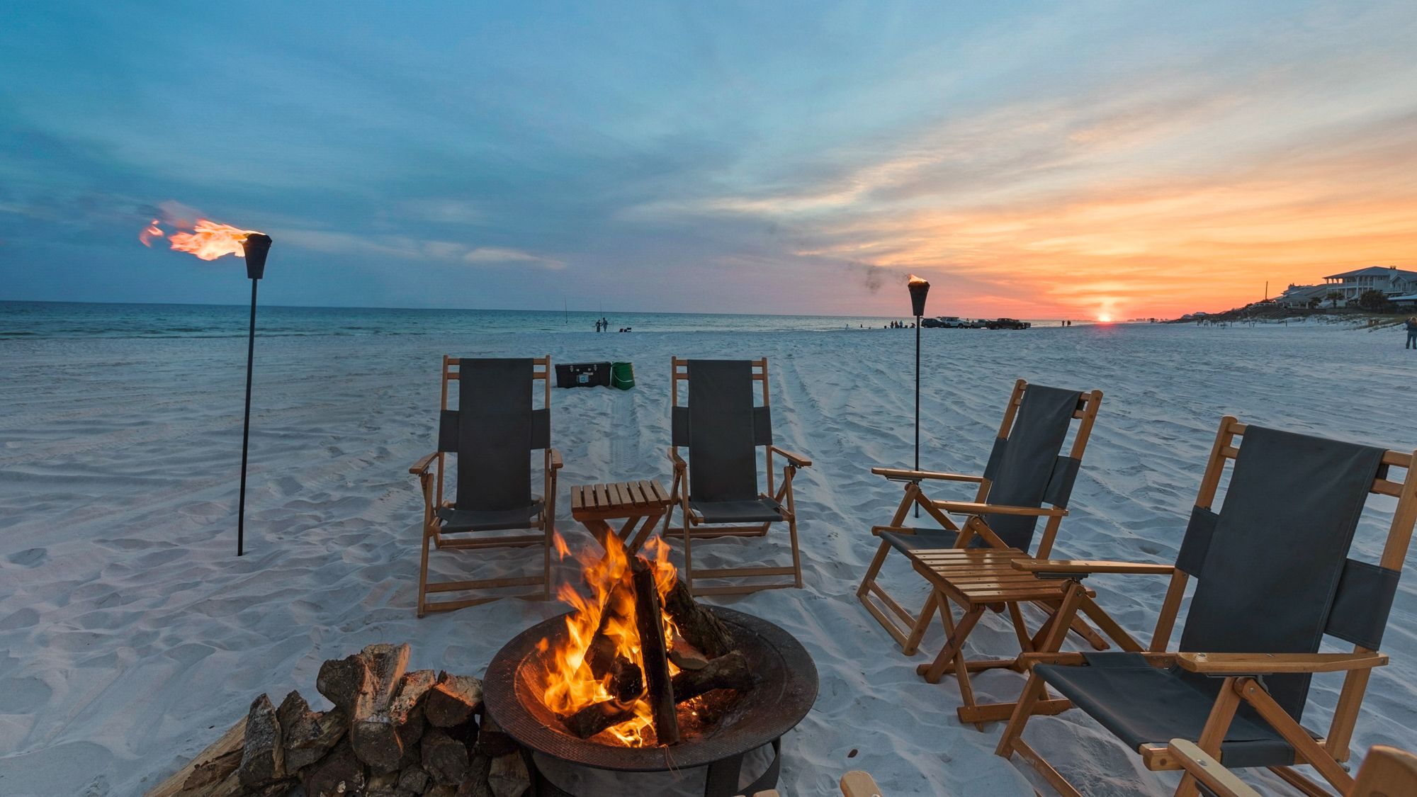Sunrise Sunset Bonfire