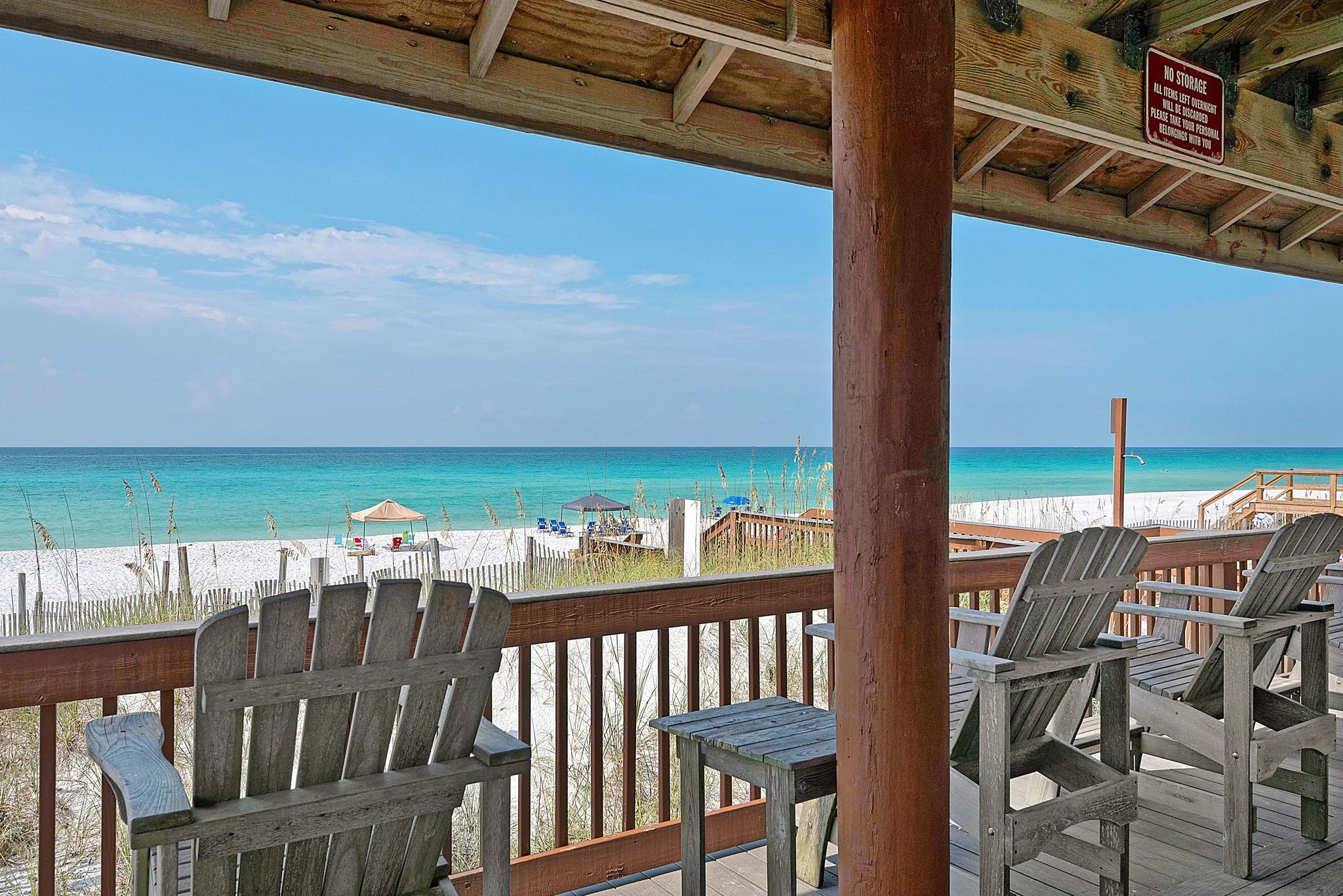 Private Beach Access with Pavilion
