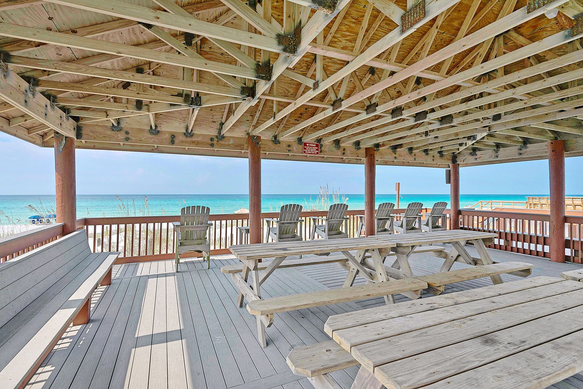 Private Beach Access with Pavilion