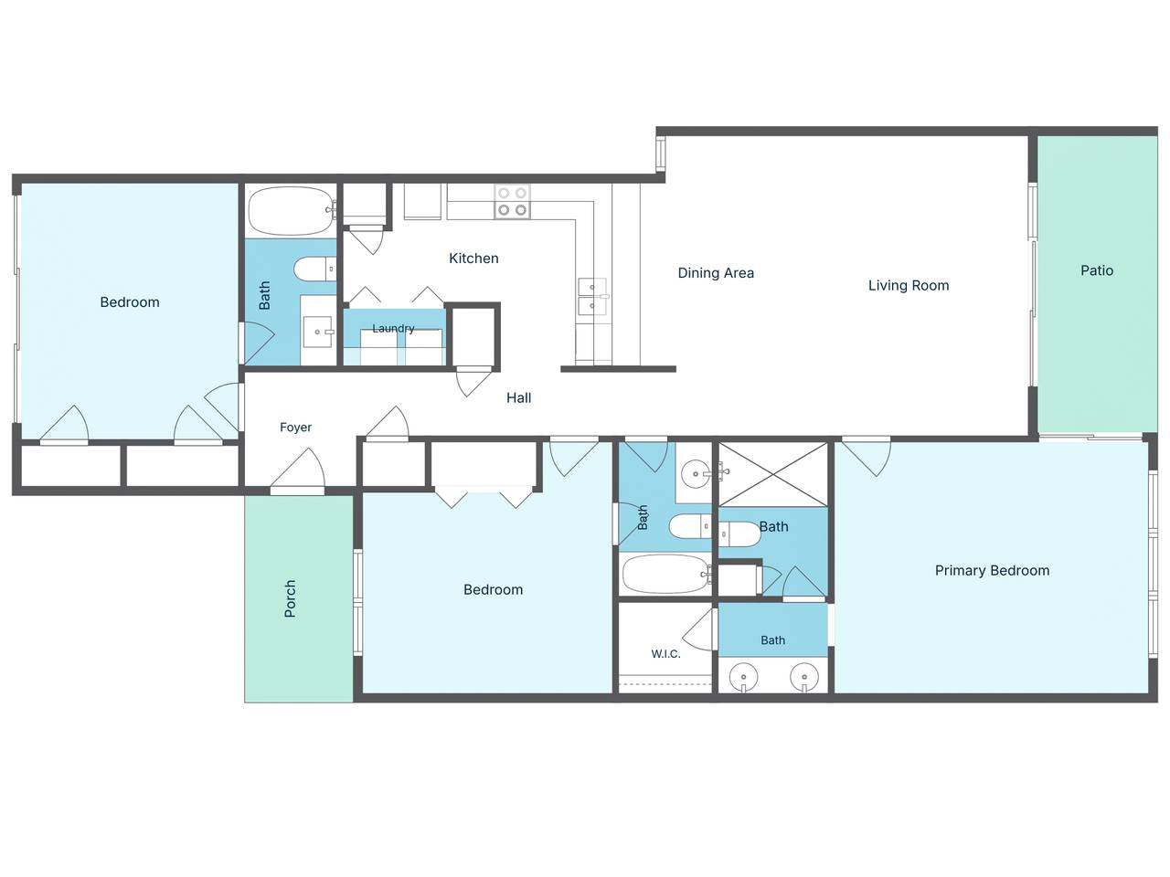 Edgewater Golf Villa 2801 - Floor Plan Edgewater Golf Villa 2801 - Floor Plan