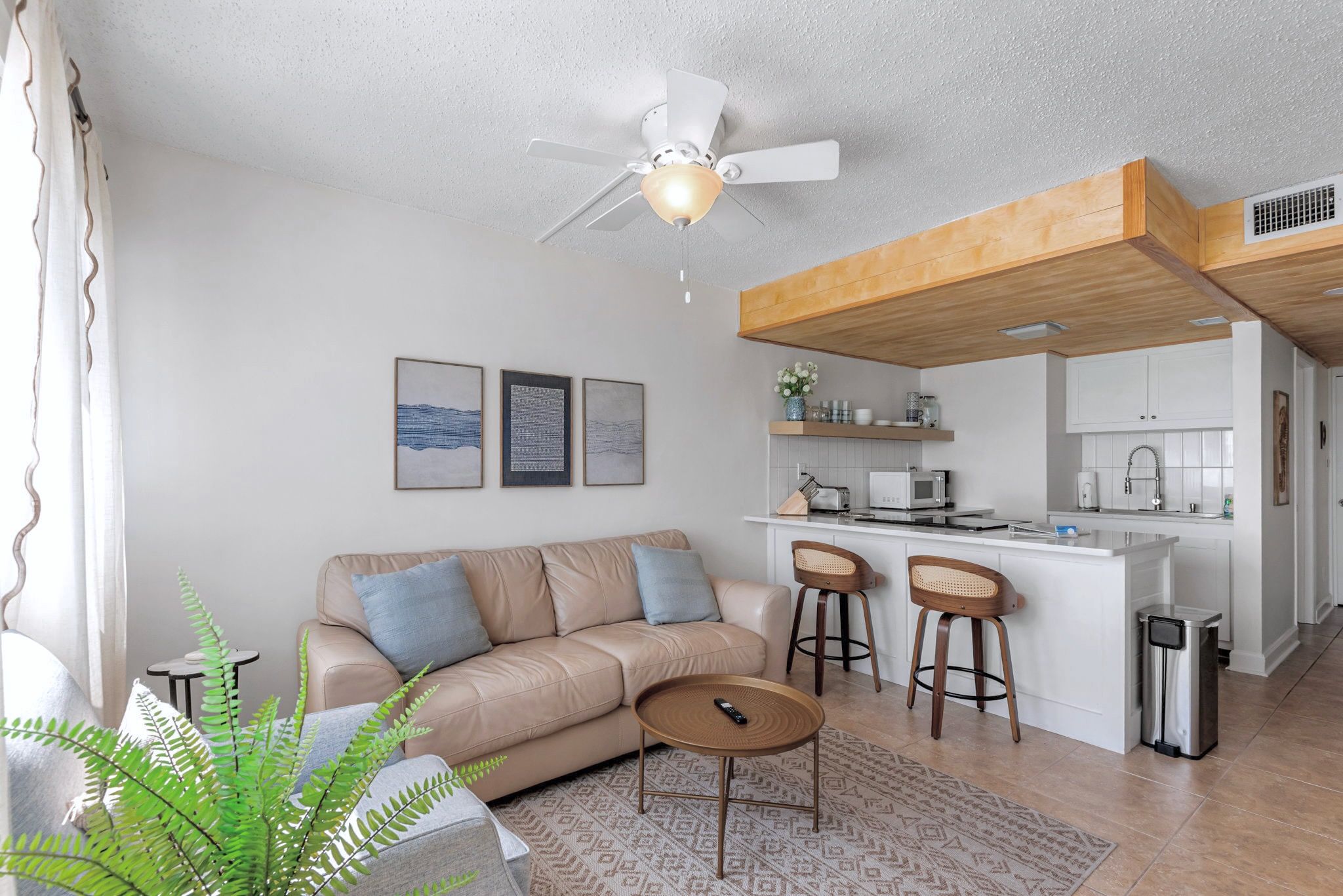 2nd Level - Living area into kitchen